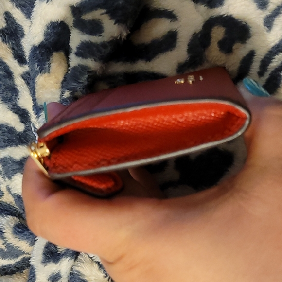 Coach Mini Skinny Wallet IM/1941 Red - Picture 3 of 5